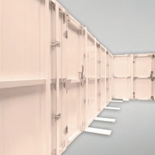 取り外し可能仕切り - REUSE-A-WALL™ - BATISEC  - PVC / 業務用 / 防火