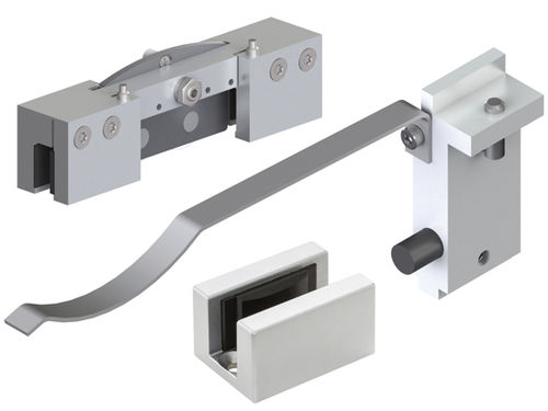 金属製スライドシステム - SlideTec optima 150 - BOHLE AG - ガラス製ドア用 / 衝撃吸収 / 自閉式