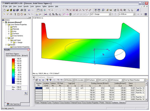 構造分析ソフトウェア - SHAPE-MASSIVE 6.XX - DLUBAL GMBH ING- SOFTWARE - コンクリート構造用 / 2D