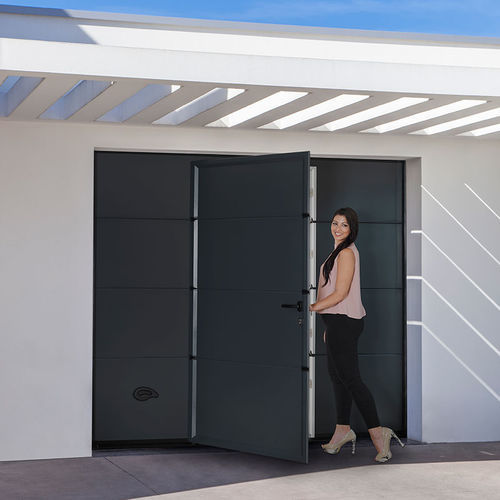 アルマイト処理されたアルミ製小門 - FLEXISTEP - FLEXIDOOR SA - 漆塗りアルミニウム製