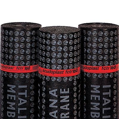橋梁建設防水シート - SCUDOPLAST FCTR 160 - ITALIANA MEMBRANE SPA  - ロール状 / 粘板岩 / ビチューメン