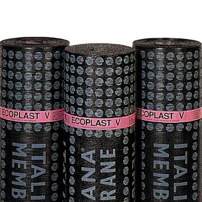 屋根用防水シート - ECOPLAST V - ITALIANA MEMBRANE SPA  - ロール状 / 瀝青 / ポリプロピレン製