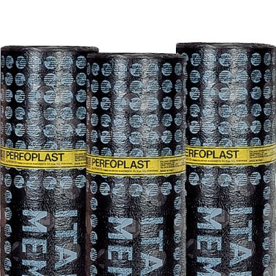 基礎用防水シート - PERFOPLAST - ITALIANA MEMBRANE SPA  - ロール状 / ガラス繊維