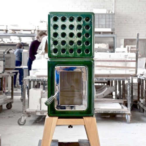 薪ストーブ - CUBISTACK WOOD - LA CASTELLAMONTE Stufe di Ceramica - 0 - 5 kW / 5 kW...10 kW / 脚付き