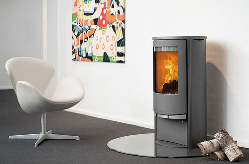 薪ストーブ - 9110 - LOTUS Heating Systems A/S - 現代風 / ステアタイト製 / 砂岩製