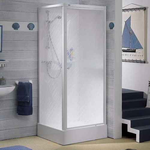 アクリル製シャワー室 - TEMPO - Roth Werke GmbH Energie- und Sanitärsysteme - クロム / 回転扉 / ヒンジ付き