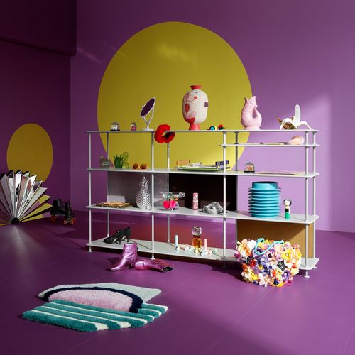 現代風棚 - Free 333100 - Montana Furniture - ラッカー塗装MDF / ラッカー塗装メタル製 / 白色