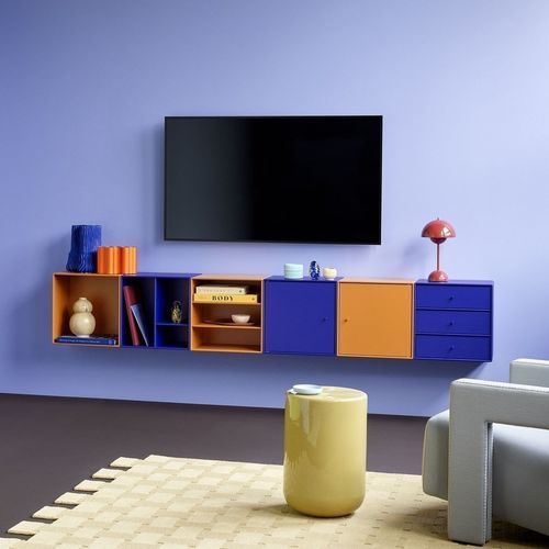 壁取り付け式収納家具 - Mini 1004 - Montana Furniture - 現代風 / ラッカー塗装MDF / カスタマイズ可能な色