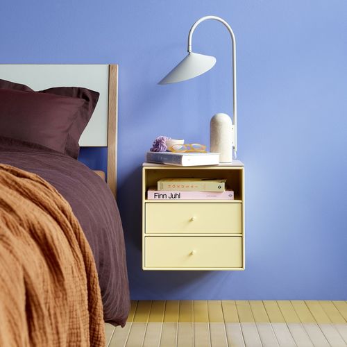 現代風ベッドサイドテーブル - Mini 1006 - Montana Furniture - ラッカー塗装MDF / 漆塗りMDF脚 / 長方形