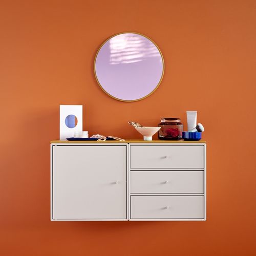 壁かけ式鏡 - Mini MCI - Montana Furniture - 現代風 / 円形 / ラッカー塗装MDF