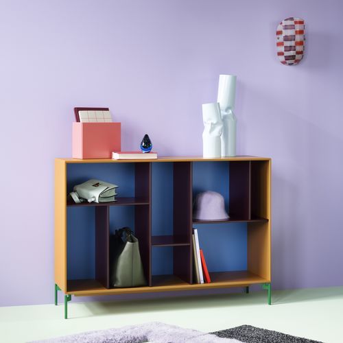 現代風サイドボード - Mega 201201 - Montana Furniture - ラッカー塗装MDF / 棚付き / 4脚