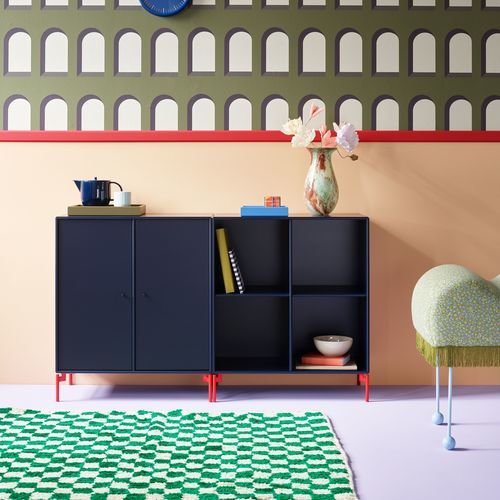 現代風サイドボード - PAIR - Montana Furniture - ラッカー塗装MDF / 棚付き / 開き戸