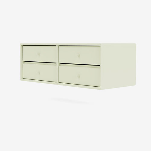 床置き収納家具 - 7123 - Montana Furniture - 壁取り付け式 / キャスター付き