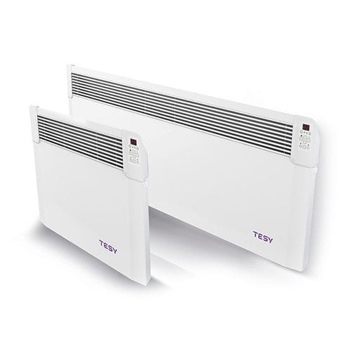 電動式コンベクター - CN04 100 EIS W - TESY Ltd. - 現代風 / 金属製 / 壁取り付け式