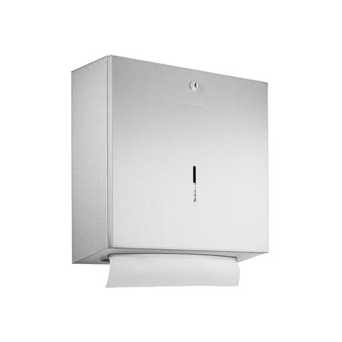 壁取り付け式ペーパータオルディスペンサー - WP113 - ERNST WAGNER GmbH & Co. KG - ステンレススチール製 / 業務用 / 公共衛生施設用