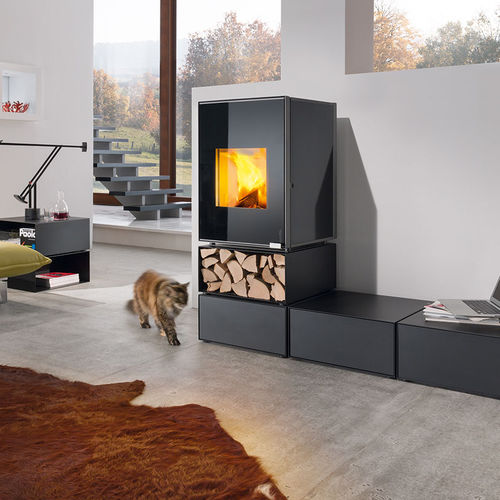 薪ストーブ - HOT BOX® 2000 - Wodtke GmbH - 7 kW / 現代風 / 金属製