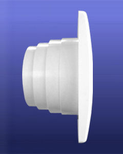 プラスチック製換気グリル - GRAVITY LOUVER WITH 4 SET COLLAR - AFS FLEXIBLE DUCT - 円形 / 白色
