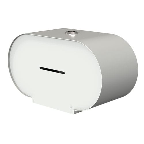 壁取り付け式トイレットペーパーホルダー - 3370 - DAN DRYER A/S - スチール製 / ダブルロール / 業務用