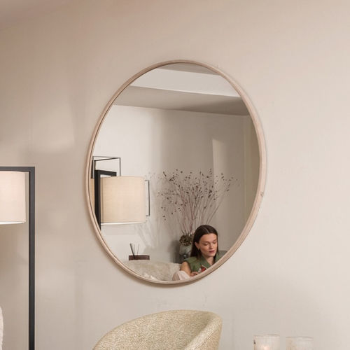 壁かけ式鏡 - CHAO - EUROFASHION HOMETEXTILES & CONCEPTS - 現代風 / 円形 / MDF
