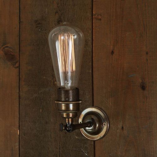 インダストリアルスタイル壁掛け照明 - LOME  - Mullan Lighting - 屋内用 / 真ちゅう製 / 調整可能