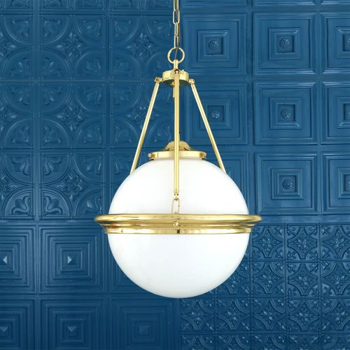 伝統的シャンデリア - ARDEE  - Mullan Lighting - ガラス製 / 光沢のある真鍮製 / 電球1個