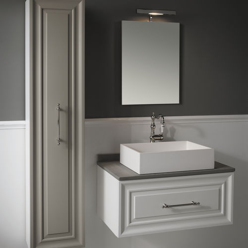 壁掛け式洗面台 - CHARME1 - BLEU PROVENCE - MDF / セラミック製 / 天然石