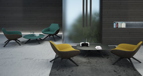 現代風ローテーブル - X-TABLE - ALMA DESIGN S.R.L. - トネリコ材 / 八角形 / 家庭用