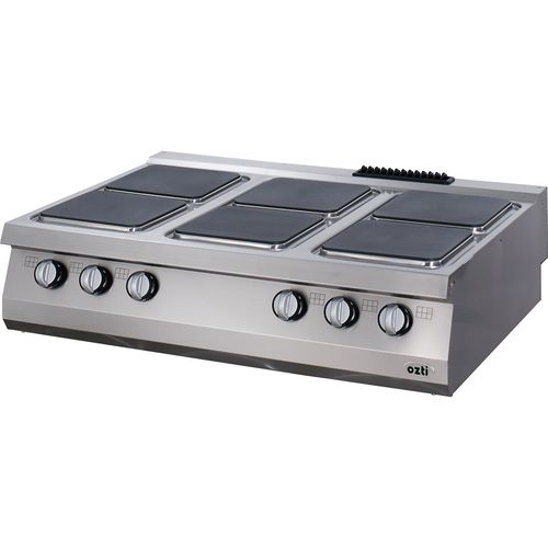 電動式コンロ - 900 : 7865.N1.12903.21 - Ozti - 業務用 / 6口 / カウンタートップ