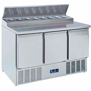 サンドイッチ用調理準備テーブル - MAGIC SAT 14000 - FRIGEO PERFECT COOLING - ステンレススチール製 / 冷却 / 収納付き