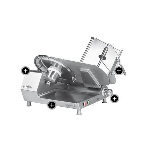 ハム用スライサー - GRAVINOX 350 - DADAUX SAS - 手動式 / 業務用 / 丸ノコ刃