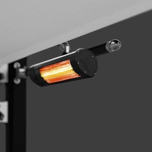 パラソル赤外線ヒーター - TUUCI - 電動式 / 業務用 / LEDライト付き