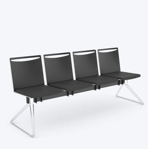 スチール製ベンチ - KLIKIT - Viasit GmbH - ポリプロピレン製 / 3人用 / 4人用