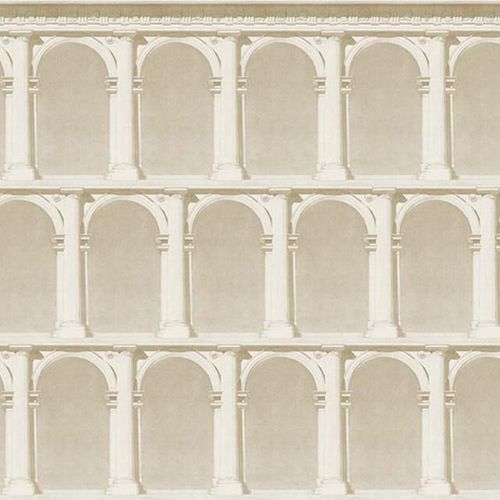 現代風壁紙 - ARCHE & COLUMNS /3 - Papiers de Paris - 柄付き / コンクリート調 / 青