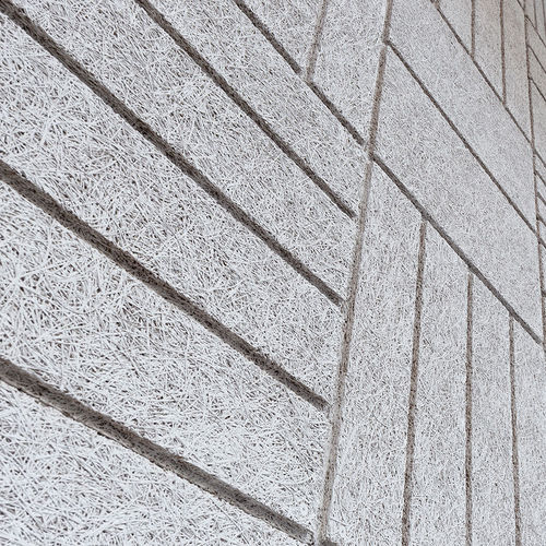 壁取り付け式吸音パネル - TILES - Troldtekt A/S - 天井用 / セメントウッド / 四角形