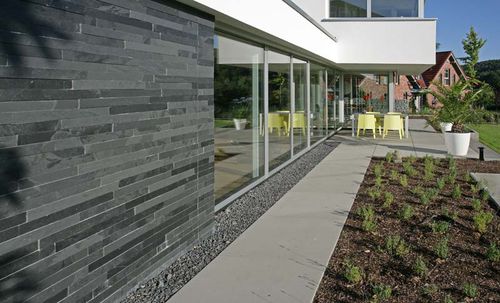スレート壁装材 - BLACK NATURAL SLATE OUTDOOR - MAP Slate Srl - 外側