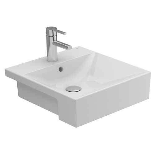 半はめ込み型洗面器 - 10225 - Ceramicas Gala - セラミック製 / 長方形 / 現代風