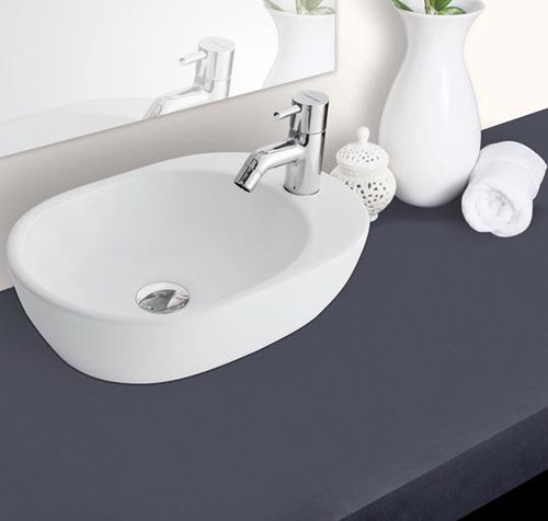 カウンタートップ型洗面器 - HINDWARE ITALIAN: BARCA  - HSIL Limited (Hindware) - 磁器製 / 楕円形 / 現代風