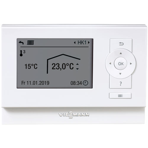 暖房用リモコン - VITOTROL 200-E - VIESSMANN - マット / 壁取り付け式