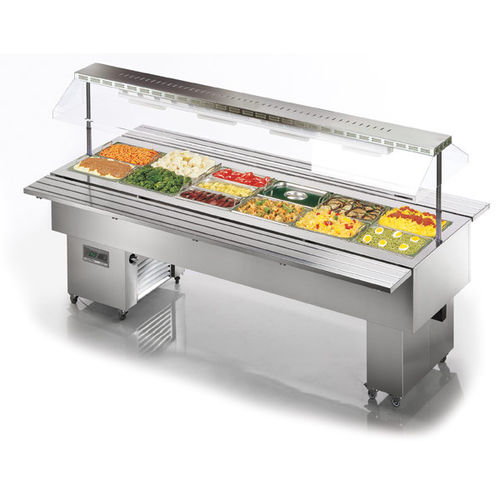 セルフサービス用プレーンビュッフェ - ISOLA 6 M BM INOX - TECFRIGO SPA  - 業務用