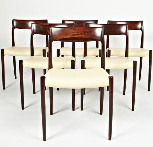 北欧デザインダイニングルーム用チェア - 1958-90 - paere dansk - 屋内用 / 革製 / シタン材脚