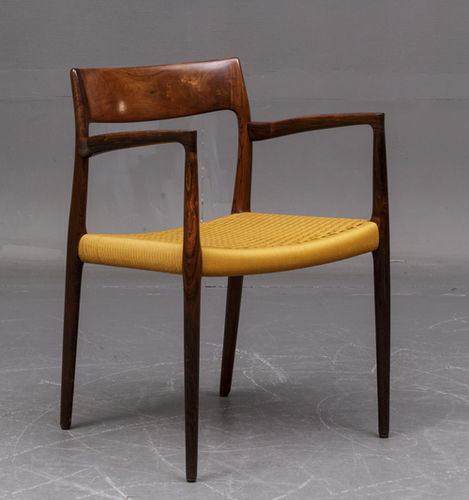 北欧デザインダイニングルーム用チェア - 1958-69 CARVER - paere dansk - 屋内用 / 革製 / シタン材脚