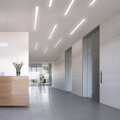 天井埋め込み式照明器具 - DOTOO.LINE - Herbert Waldmann GmbH & Co. KG - 直線型 / 業務用 / 金属製