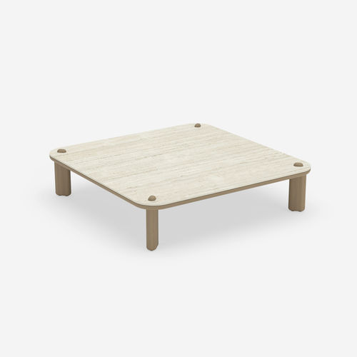 現代風ローテーブル - KNOPPIE LARGE - HALDANE - Dekton®製 / イロコ脚 / 正方形