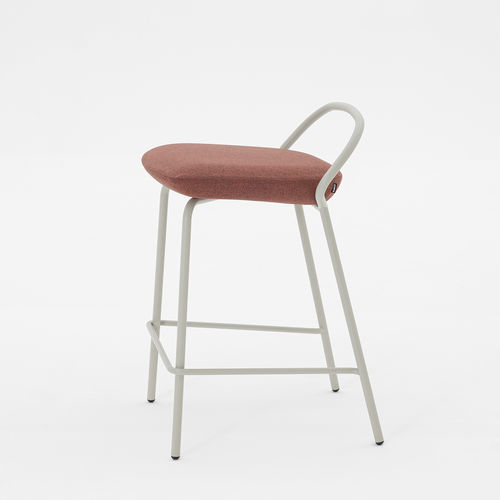 現代風バー用腰掛け - ICON SOFT STOOL - Mara - 合成皮革 / 不燃性布製 / Trevira CS®