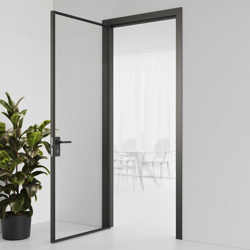 屋内用ドア - Las Mobili - 木製 / ヒンジ付き / 現代風