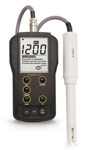 マルチ パラメータ水分析装置 - HI9813-5 - Hanna Instruments - pH / 伝導性