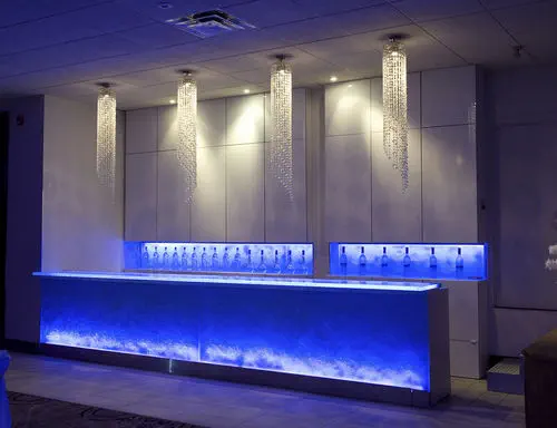 バーカウンター Roma Royal Ballroom Thinkglass ガラス製 直立型 照明付き