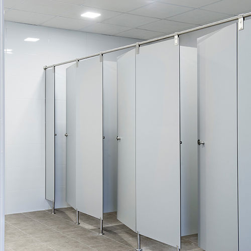 ラミネートトイレ用キュ－ビクル - INOX TOP PROFILE - DINOR - HPL / MDF / アルミニウム