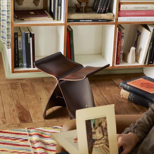 現代風スツール - BUTTERFLY  - vitra - 合板 / 楓材製 / パリサンダー製
