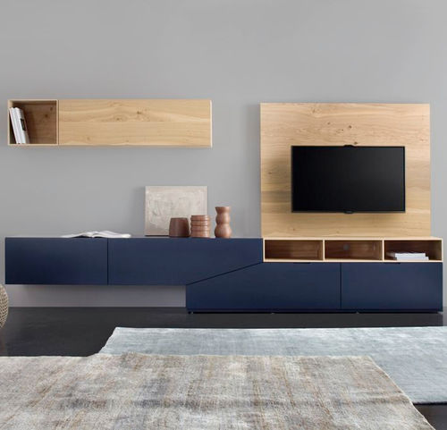 現代風テレビ用壁面ユニット - CUT-X 673  - Sudbrock - 漆木材